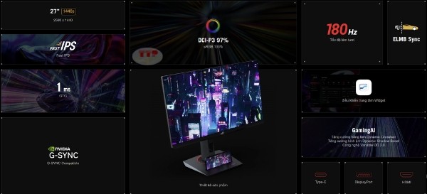Màn hình ASUS ROG Strix XG27ACMES 27 inch TTP