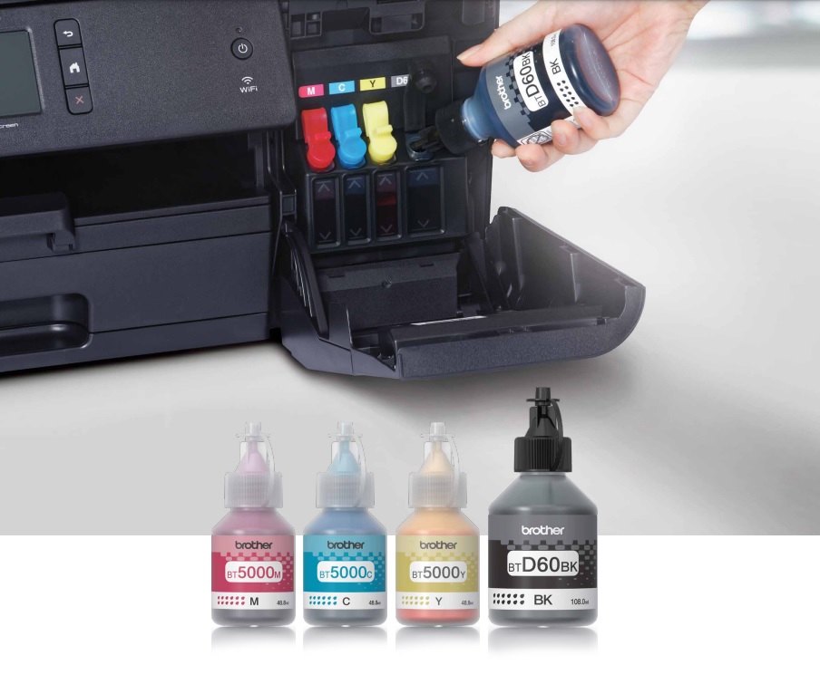 Máy in Brother MFC-T4500Dw có hệ thống mực liên tục