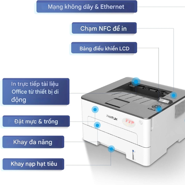 Máy in laser Pantum P3300DW TTP