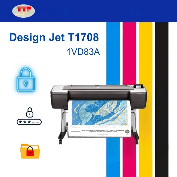 Máy in phun màu HP DesignJet T1708
