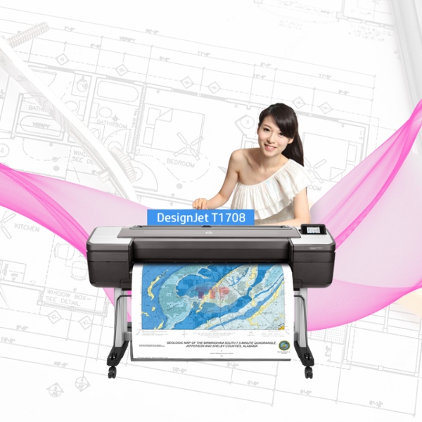 Máy in phun màu HP DesignJet T1708