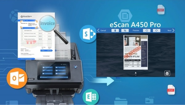 Máy scan Plustek eScan A450 Pro TTP
