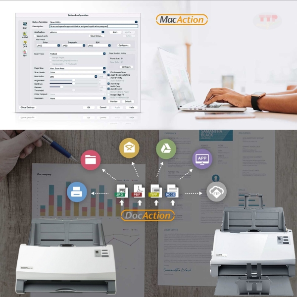 Máy scan Plustek SmartOffice PS406U Plus TTP
