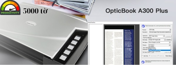 máy scan Plustek OpticBook A300 Plus TTP