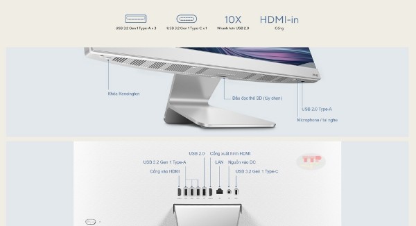 ​ Máy tính bộ All in one Asus A3402WVAK-WPC106W Intel i7-1355U TTP