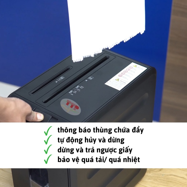 Máy hủy tài liệu Silicon PS 1005C