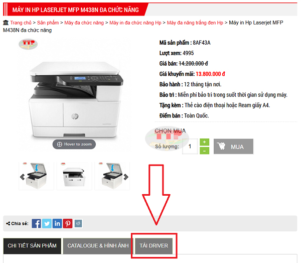 Hướng dẫn cài đặt Driver máy in HP M438N/ M438DN/ M438Nda