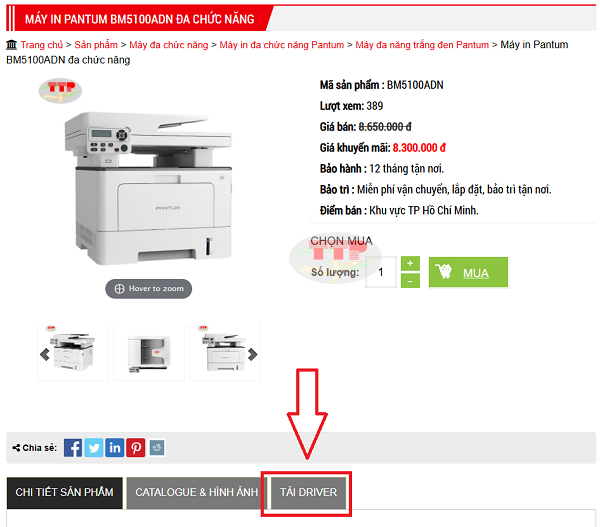 Tải Driver máy in Pantum BM5100Adw/ BM5100Adn