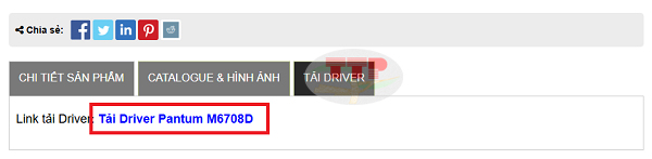 Tải Driver máy in Pantum M6708D chi tiết