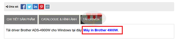Tải Driver máy scan Brother ADS-4900w chi tiết