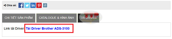 Tải và cài đặt Driver máy scan Brother ADS-3100