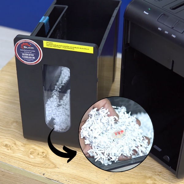 Máy hủy tài liệu Silicon PS 1005C