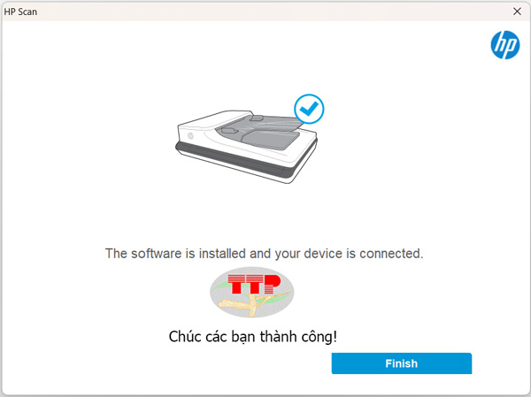 Hoàn thành cài đặt Driver Hp 4103