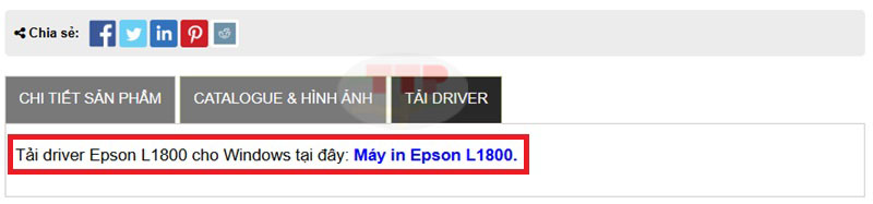 Hướng dẫn tải và cài đặt Driver máy in Epson L1800 TTP