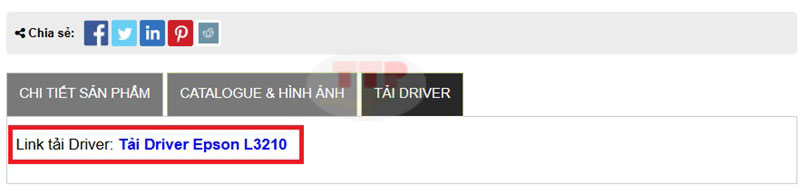 Hướng dẫn tải Driver máy in Epson L3210 TTP