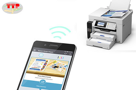 Máy in Epson L15160 kết nối wifi in qua điện thoại