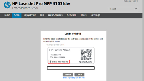 Scan to email HP