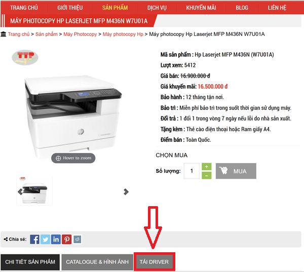 Hướng dẫn cài đặt Driver HP M436N/ M436DN/ M436NDA TTP