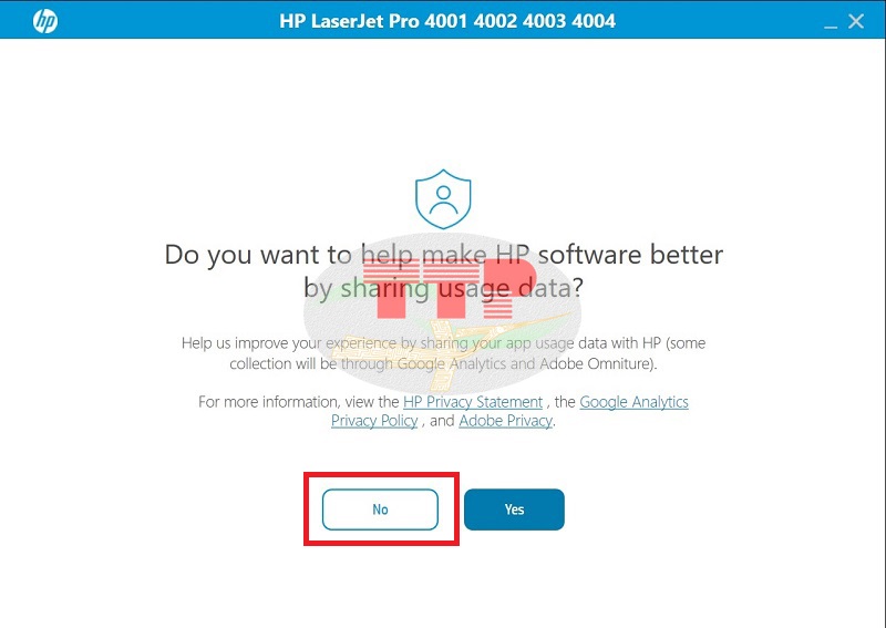 Cài đặt driver HP 4003dn/m404dn - Bước 4