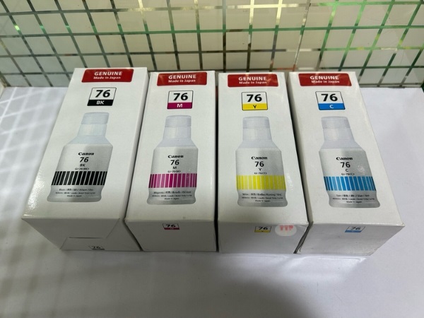 Hộp mực Canon GI-76 BK, C, M, Y