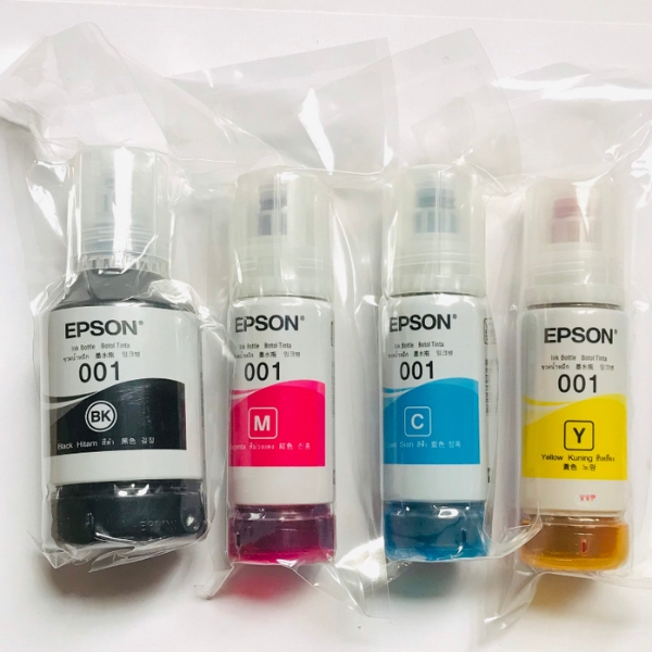 Hộp mực Epson 001 BK, C, M, Y TTP