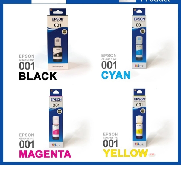 Hộp mực Epson 001 BK, C, M, Y TTP