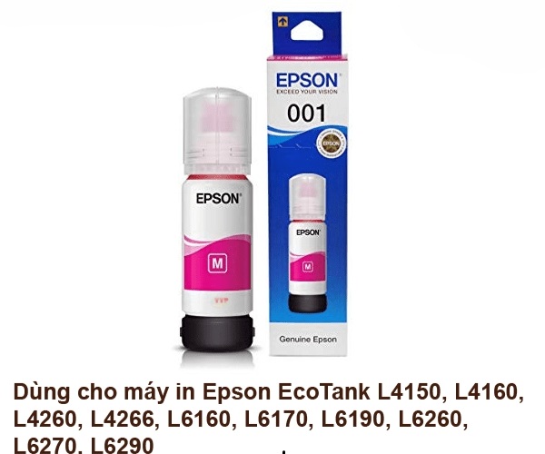 Hộp mực Epson 001 BK, C, M, Y TTP