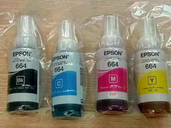 Hộp mực Epson T664 BK, C, M, Y TTP