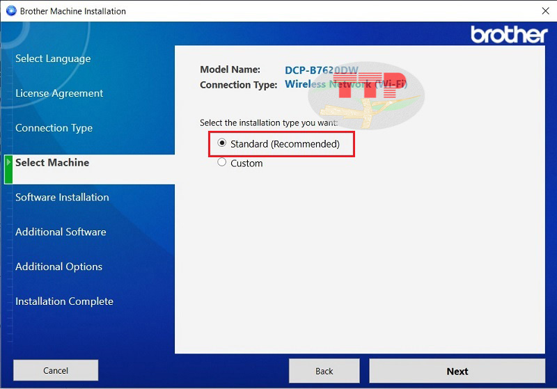 Hướng dẫn cài đặt Driver máy in Brother DCP-B7620Dw - Bước 6