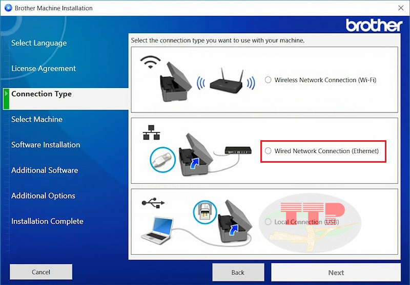 Hướng dẫn cài đặt driver máy in Brother T920dw - Bước 3