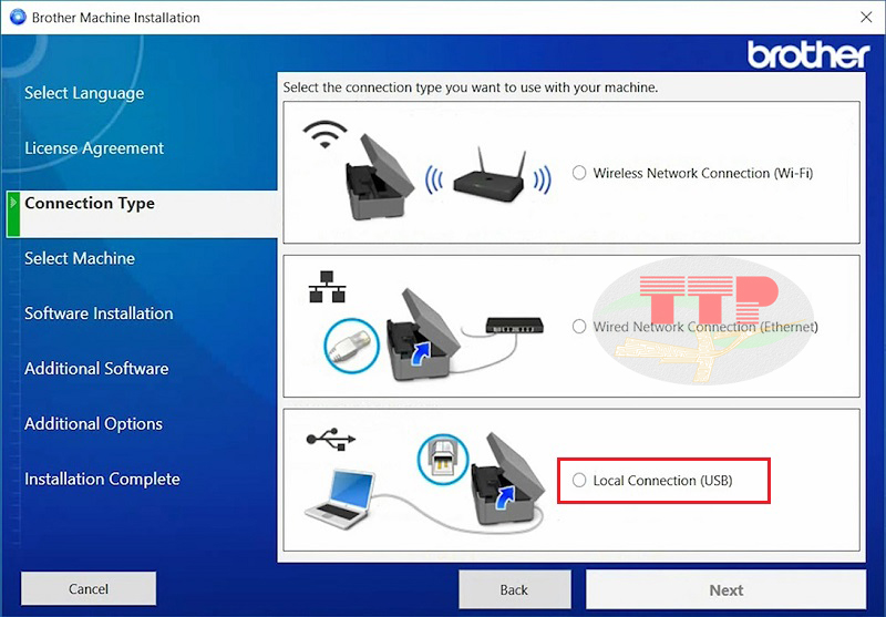 Hướng dẫn cài đặt driver máy in Brother T920dw - Bước 3