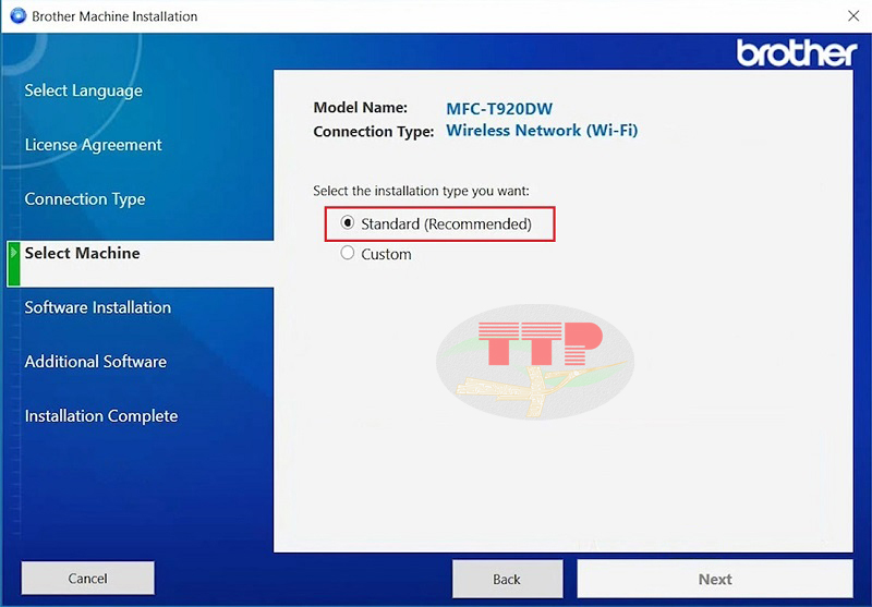 Hướng dẫn cài đặt driver máy in Brother T920dw - Bước 5