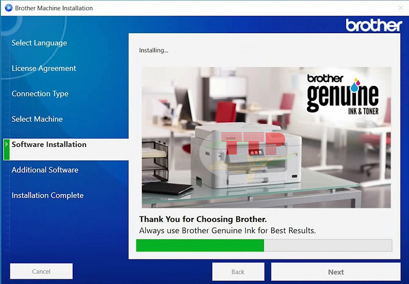 Hướng dẫn cài đặt driver máy in Brother T920dw - Bước 5