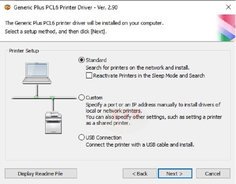 Hướng dẫn cài đặt Driver máy in Canon LBP214Dw - Bước 5