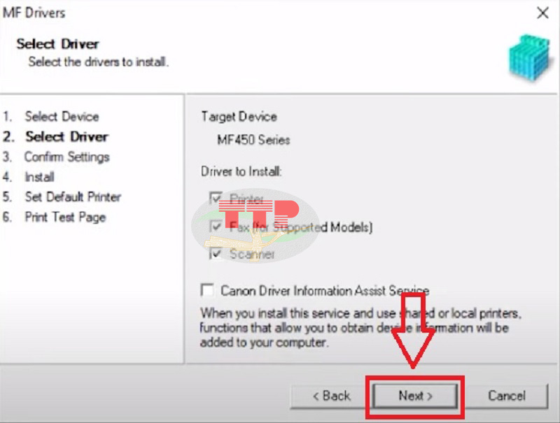 Hướng dẫn cài đặt Driver máy in Canon MF455Dw - Bước 7