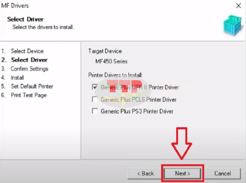 Hướng dẫn cài đặt Driver máy in Canon MF455Dw - Bước 8