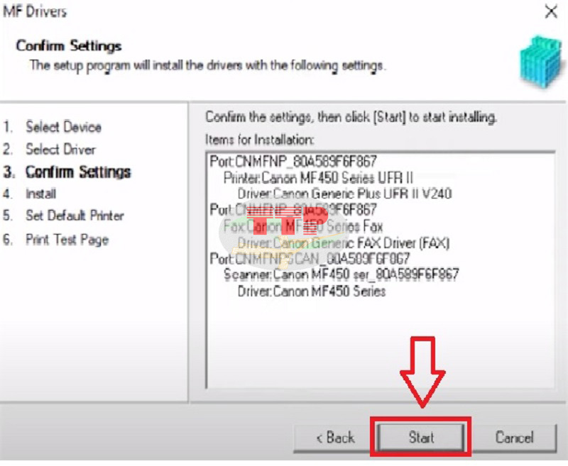 Hướng dẫn cài đặt Driver máy in Canon MF462Dw - Bước 10