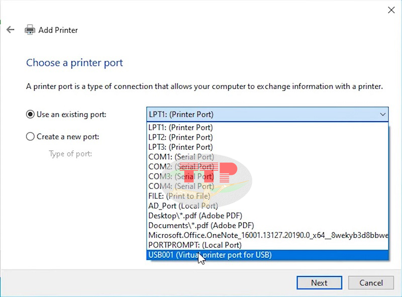 Cài đặt Driver máy in Epson L1800 bằng cách add printer từ Control Panel - Bước 4