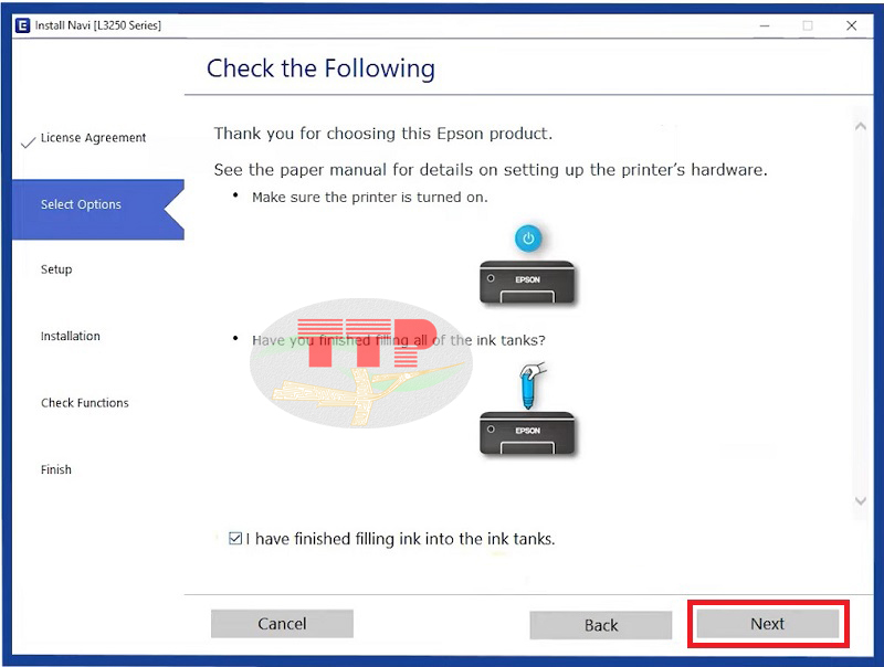 Hướng dẫn cài đặt Driver máy in Epson L3250 - Bước 3