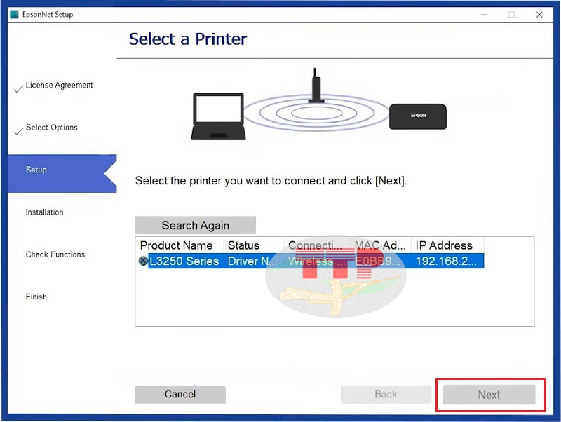 Hướng dẫn cài đặt Driver máy in Epson L3250 - Bước 1