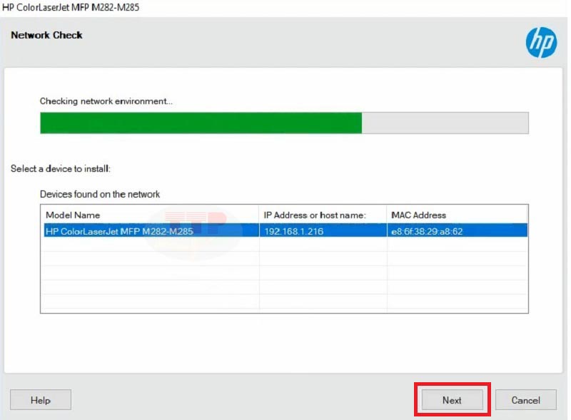 Hướng cài đặt Driver máy in HP M283Fdw - Bước 7