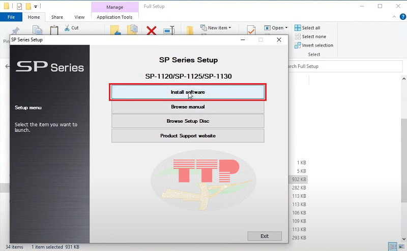 Hướng dẫn cài đặt driver máy Scan Fujitsu SP1130N - Bước 1