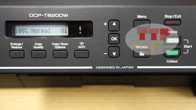 Setup máy in để cài đặt Driver máy in Brother T820dw - Bước 1