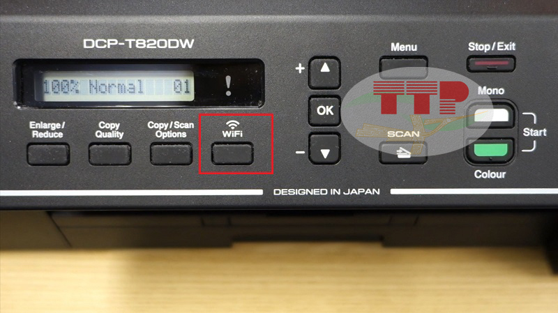 Setup máy in để cài đặt Driver máy in Brother T820dw - Bước 2