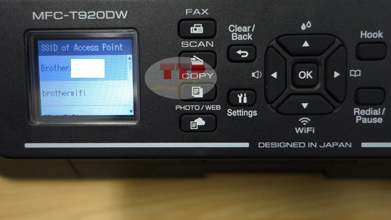 Hướng dẫn kết nối wifi máy in Brother T920dw - Bước 7