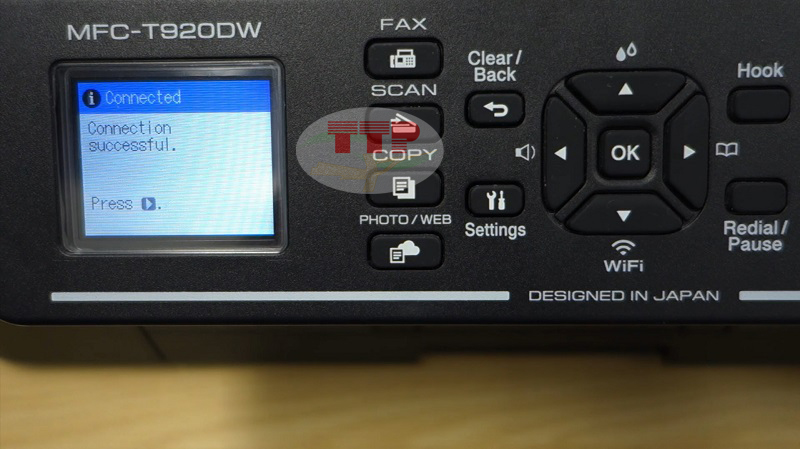 Hướng dẫn kết nối wifi máy in Brother T920dw - Bước 8
