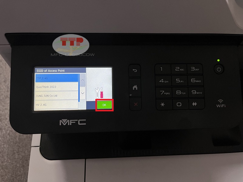Hướng dẫn kết nối wifi máy in Brother MFC-L8690Cdw - Bước 4