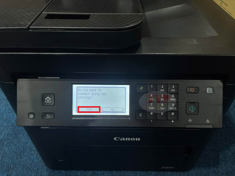 Hướng dẫn kết nối Wifi máy in Canon MF275dw - Bước 8
