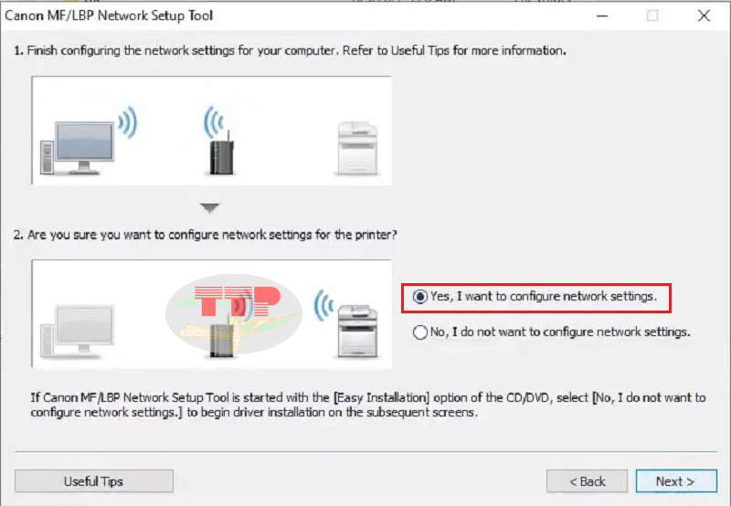 Hướng dẫn kết nối wifi máy in Canon LBP 6030W - Bước 4