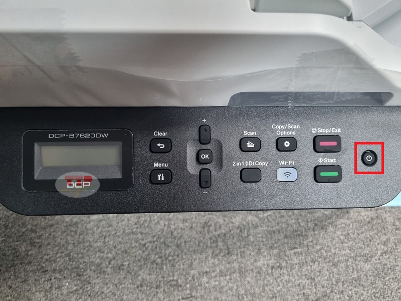 Hướng dẫn khôi phục cài đặt gốcBrother 7620Dw - Bước 1